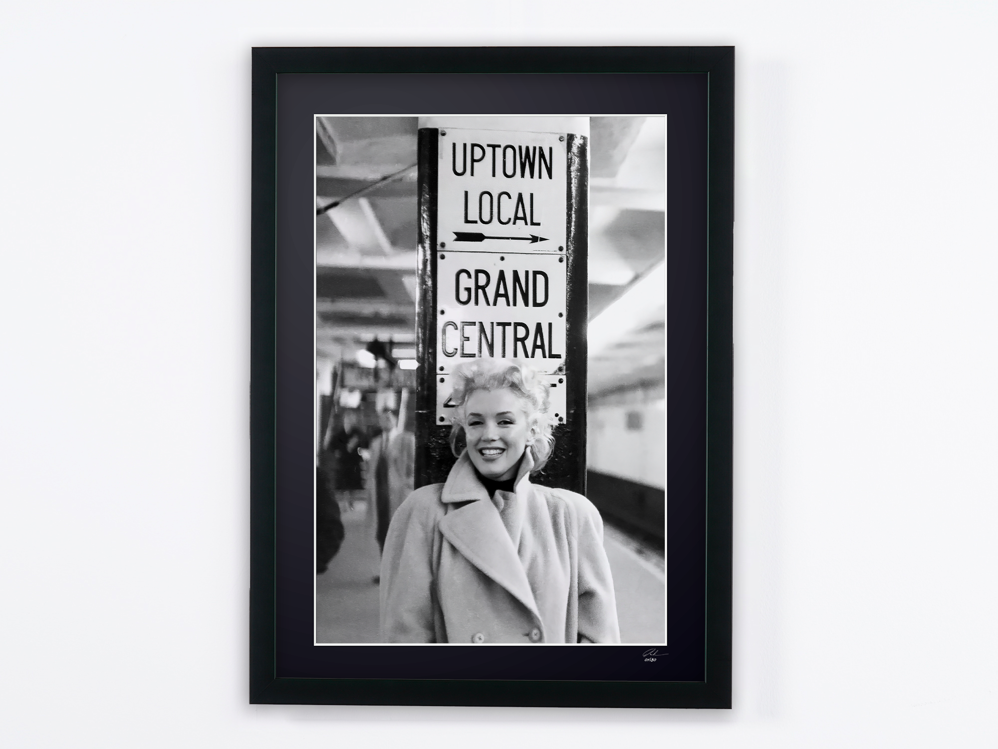 Marilyn Monroe — photo encadrée — Grand Central Station