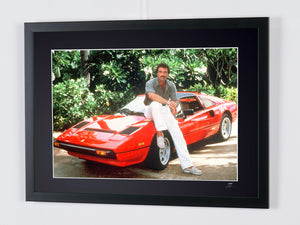 Magnum, P.I. - Classic TV - Tom Selleck (Thomas Magnum) and his Ferrari 308 GTS