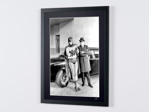 BATMAN 1966 - Adam West nei panni di Batman e Van Williams nei panni del Calabrone Verde