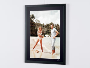 James Bond 007: Dr. No, Sean Connery & Ursula on the beach 1962