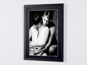 Ghost (1990) - Patrick Swayze (Sam) & Demi Moore (Molly) - Wooden Frame, 70x50 cm - - Original Certificate of Authenticity (COA), Hologram Logo, and QR Code