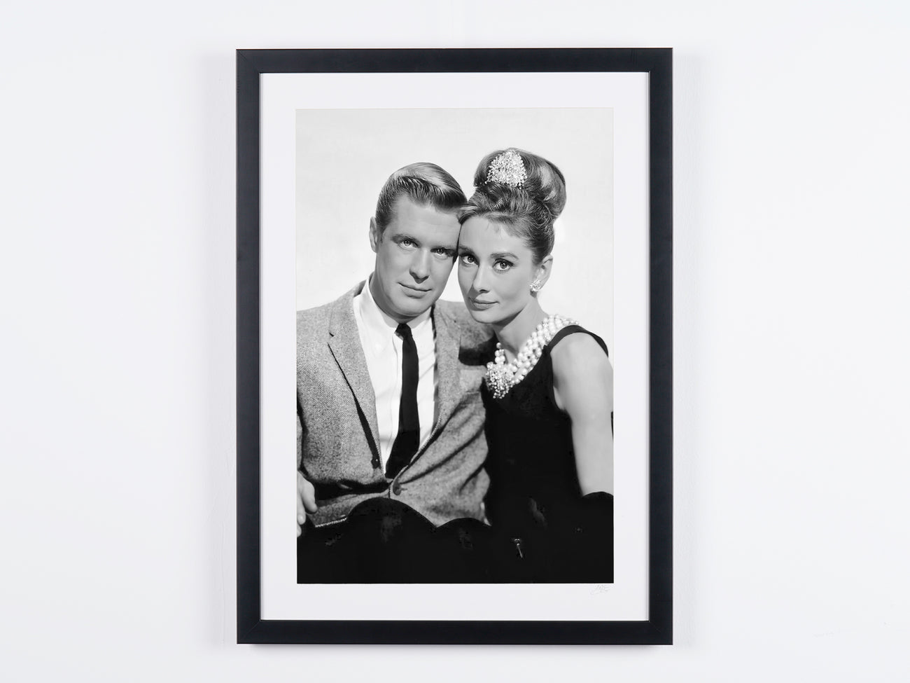 Fine art photograph of Audrey Hepburn in Breakfast at Tiffany's, hand-framed — limited edition of 30 numbered prints.