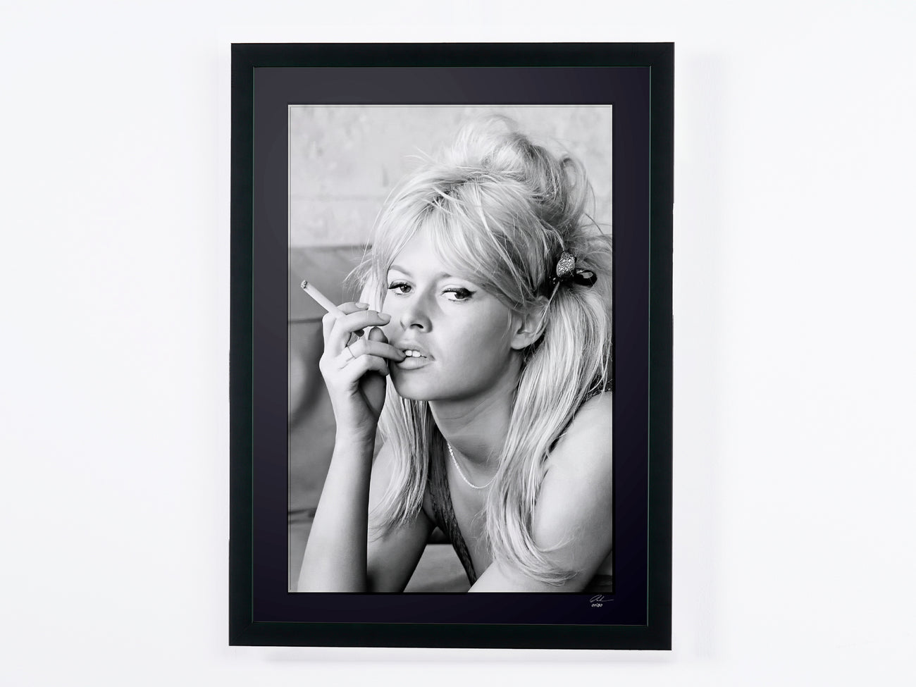 Fine art photograph of Brigitte Bardot in A Very Private Affair, hand-framed — limited edition of 30 numbered prints.
