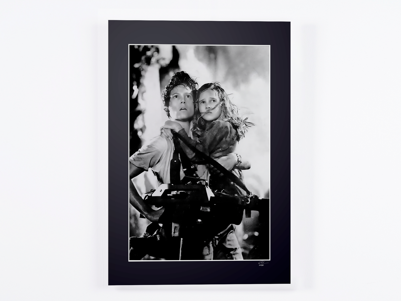 Aliens (1986) - Sigourney Weaver (Ripley) met Carrie Henn (Newt) op de arm