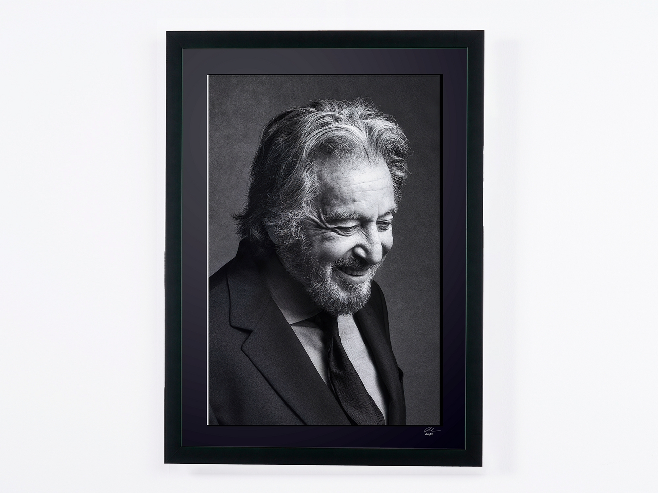 Photographie d’art de Al Pacino dans Al Pacino - Portrait, encadrée à la main — édition limitée de 30 exemplaires numérotés.