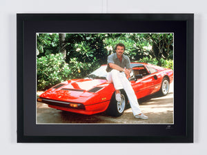 Magnum, P.I. - Classic TV - Tom Selleck (Thomas Magnum) and his Ferrari 308 GTS