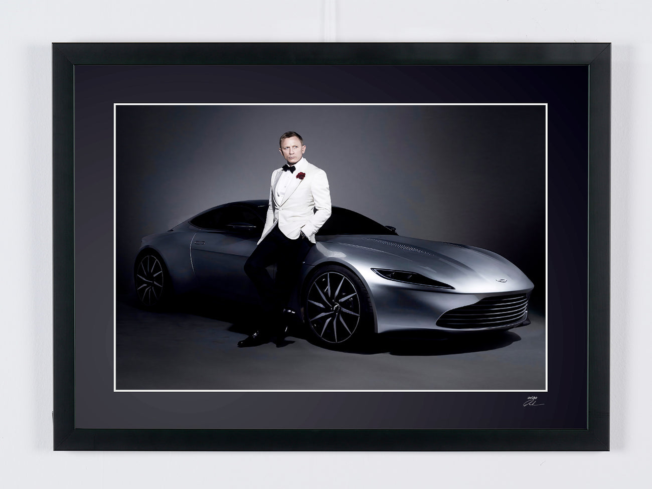 Fine art photograph of Daniel Craig in Spectre, hand-framed — limited edition of 30 numbered prints.