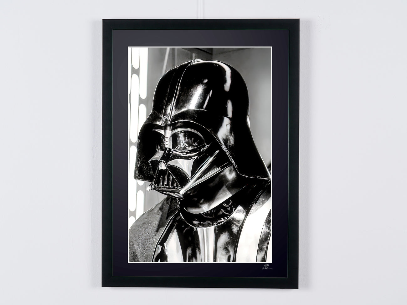 Fine art photograph of David Prowse in Star Wars, Darth Vader (David Prowse), hand-framed — limited edition of 30 numbered prints.