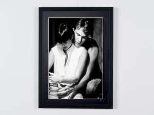 Ghost (1990) - Patrick Swayze (Sam) & Demi Moore (Molly) - Wooden Frame, 70x50 cm - - Original Certificate of Authenticity (COA), Hologram Logo, and QR Code