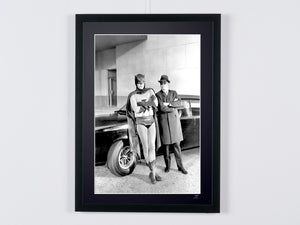 BATMAN 1966 - Adam West nei panni di Batman e Van Williams nei panni del Calabrone Verde