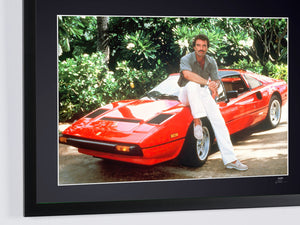 Magnum, P.I. - Classic TV - Tom Selleck (Thomas Magnum) and his Ferrari 308 GTS