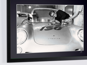 James Dean and his Porsche 550 Speedster