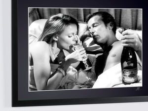 James Bond 007: Octopussy - Roger Moore & Kristina Wayborn drink Bollinger Champagne