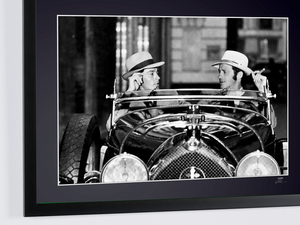 Alain Delon y Jean-Paul Belmondo - Borsalino, 1974