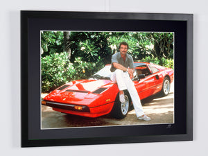 Magnum, P.I. - Classic TV - Tom Selleck (Thomas Magnum) and his Ferrari 308 GTS
