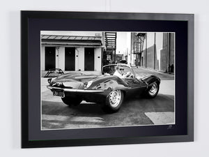 Steve McQueen and 1956 Jaguar Xkss