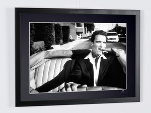 Arnold Schwarzenegger - Driving & Smoking