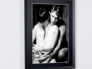 Ghost (1990) - Patrick Swayze (Sam) & Demi Moore (Molly) - Wooden Frame, 70x50 cm - - Original Certificate of Authenticity (COA), Hologram Logo, and QR Code