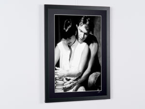 Ghost (1990) - Patrick Swayze (Sam) & Demi Moore (Molly) - Wooden Frame, 70x50 cm - - Original Certificate of Authenticity (COA), Hologram Logo, and QR Code