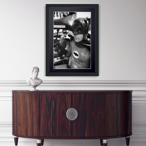 Batman The Movie (1966) - Adam West with Burt Ward in the Batmobile