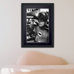 Batman The Movie (1966) - Adam West with Burt Ward in the Batmobile