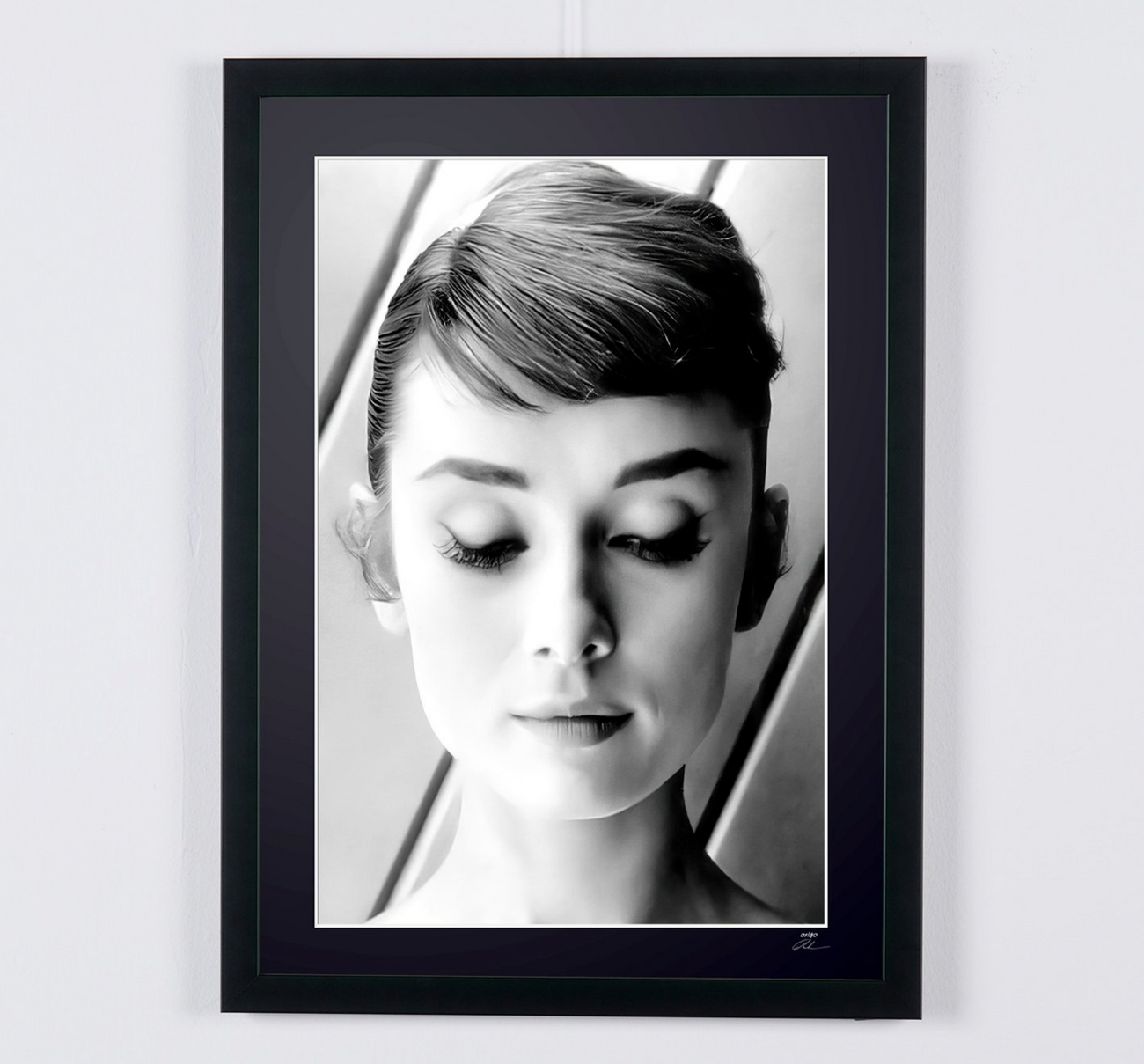 Fine art photograph of Audrey Hepburn in Funny Face, hand-framed — limited edition of 30 numbered prints.