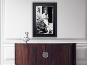 Steve McQueen At home California - Jaguar XK-SS en 1966