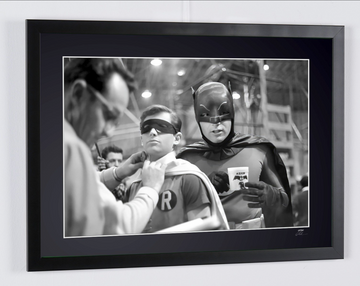 Batman (TV series, 1966) — Adam West and Burt Ward, behind the scenes (5)