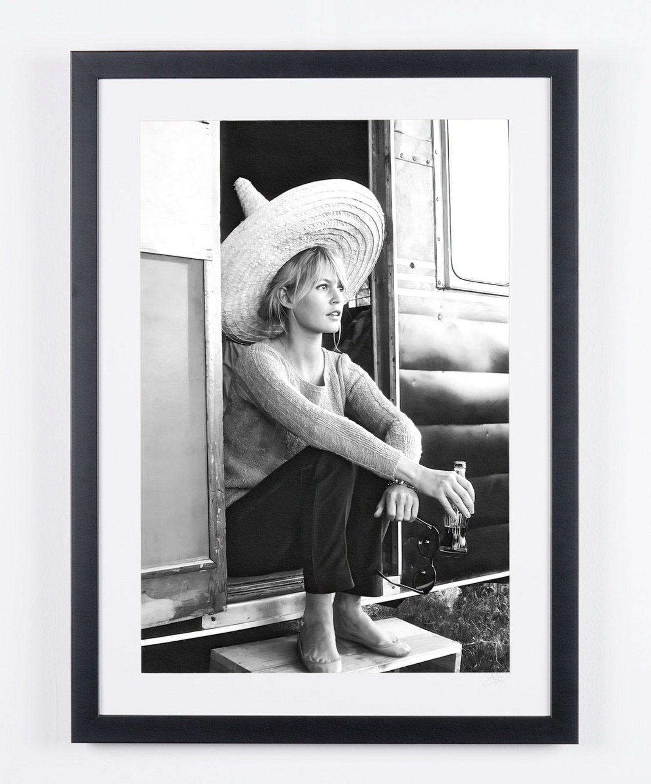 Fine art photograph of Brigitte Bardot in Viva Maria, hand-framed — limited edition of 30 numbered prints.