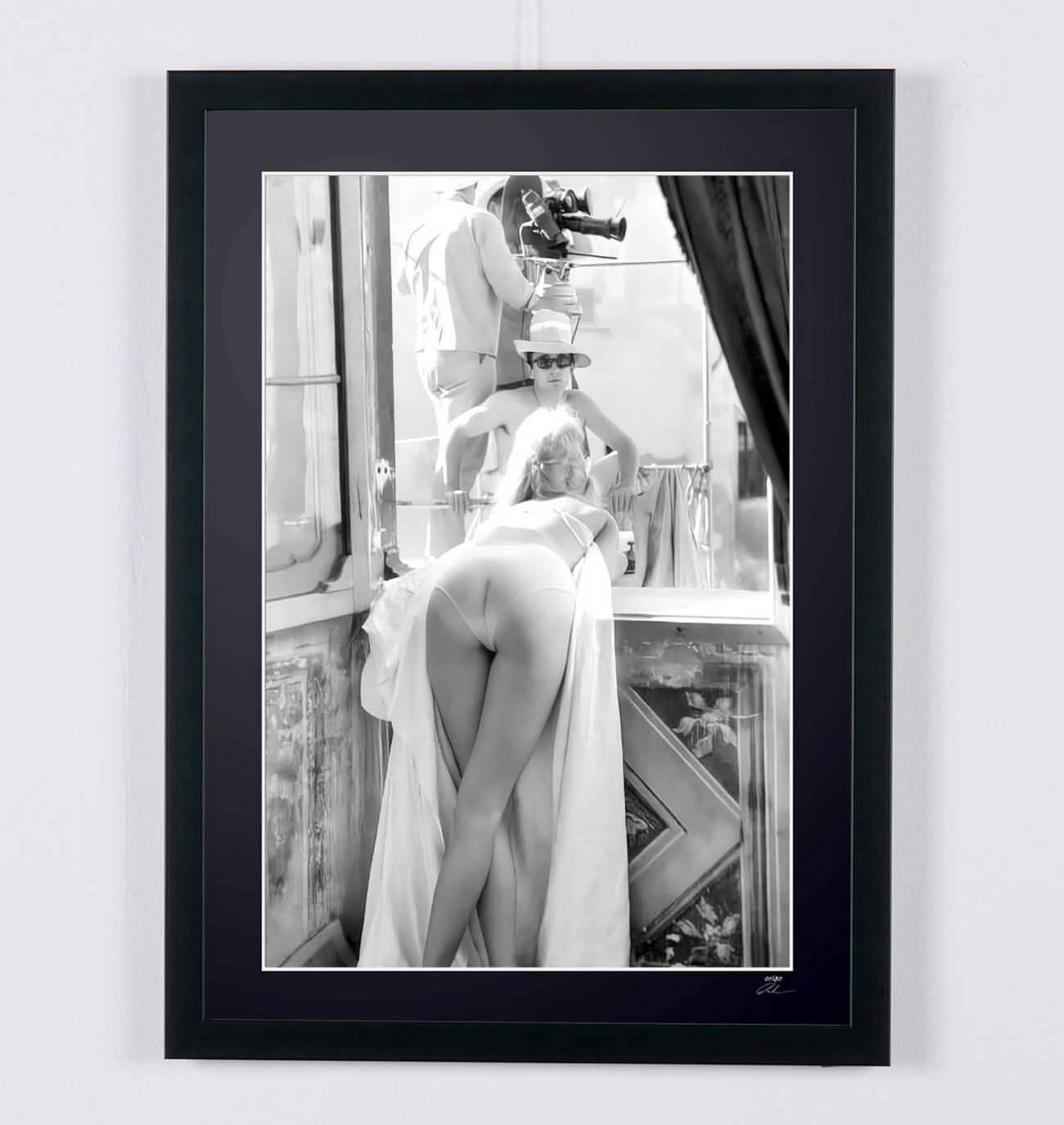 Fine art photograph of Brigitte Bardot in La Vie privée, hand-framed — limited edition of 30 numbered prints.