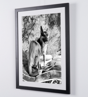 Brigitte Bardot & her German Shepherd 1965