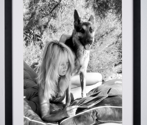 Brigitte Bardot & her German Shepherd 1965