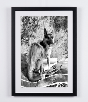 Brigitte Bardot & her German Shepherd 1965