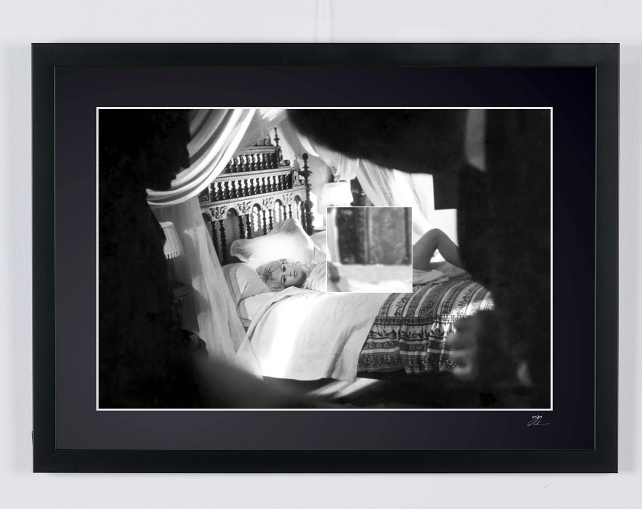 Fine art photograph of Brigitte Bardot in Brigitte Bardot - Collector's Moments, hand-framed — limited edition of 30 numbered prints.