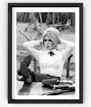 Brigitte Bardot - on the Shalako Set