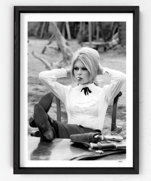 Brigitte Bardot - on the Shalako Set
