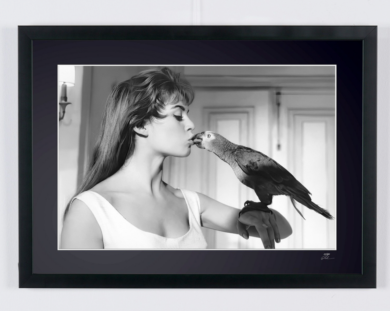 Fine art photograph of Brigitte Bardot in Cette sacrée gamine, hand-framed — limited edition of 30 numbered prints.