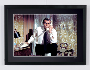 James Bond 007: From Russia with Love - Sean Connery as James Bond 007 - Wooden Framed 70X50 cm -2 - Original Certificate (COA), Hologram Logo Editor and QR Code