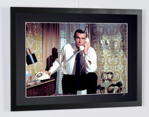 James Bond 007: From Russia with Love - Sean Connery as James Bond 007 - Wooden Framed 70X50 cm -2 - Original Certificate (COA), Hologram Logo Editor and QR Code