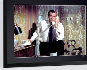 James Bond 007: From Russia with Love - Sean Connery as James Bond 007 - Wooden Framed 70X50 cm -2 - Original Certificate (COA), Hologram Logo Editor and QR Code