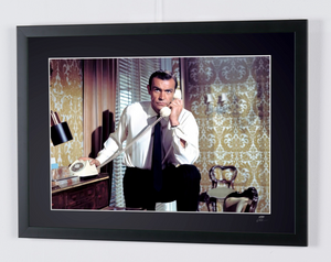 James Bond 007: From Russia with Love - Sean Connery as James Bond 007 - Wooden Framed 70X50 cm -2 - Original Certificate (COA), Hologram Logo Editor and QR Code