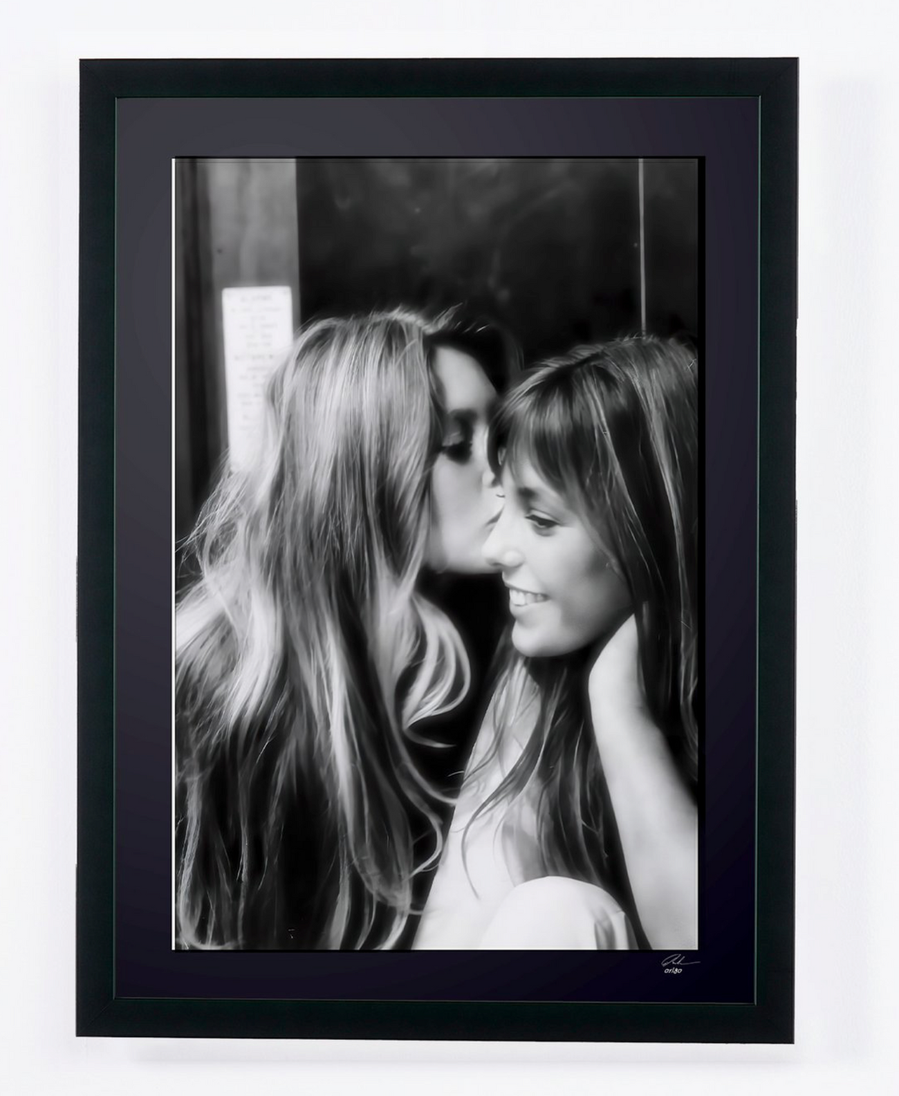 Fine art photograph of Brigitte Bardot in Don Juan 73, hand-framed — limited edition of 30 numbered prints.