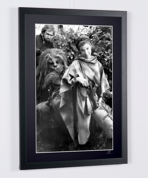 Star Wars Episode VI: Return of the Jedi, Carrie Fisher and Peter Mayhew, behind the scenes