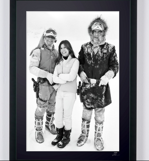 Star Wars Episode V: The Empire Strikes Back - Han Solo, Leia Organa and Luke Skywalker On Set