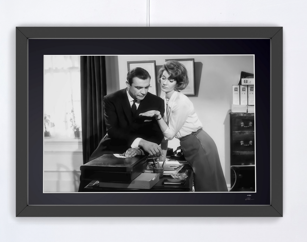 Fine art photograph of Sean Connery in Dr No, hand-framed — limited edition of 30 numbered prints.