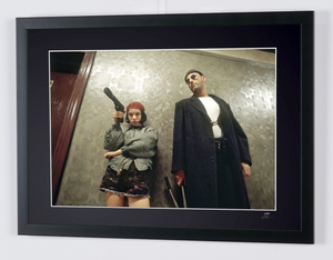 Leon (1994) – Jean Reno as Leon & Natalie Portman as Mathilda – Wooden Frame, 70x50 cm – 2 – Original Certificate of Authenticity (COA), Hologram Logo, and QR Code