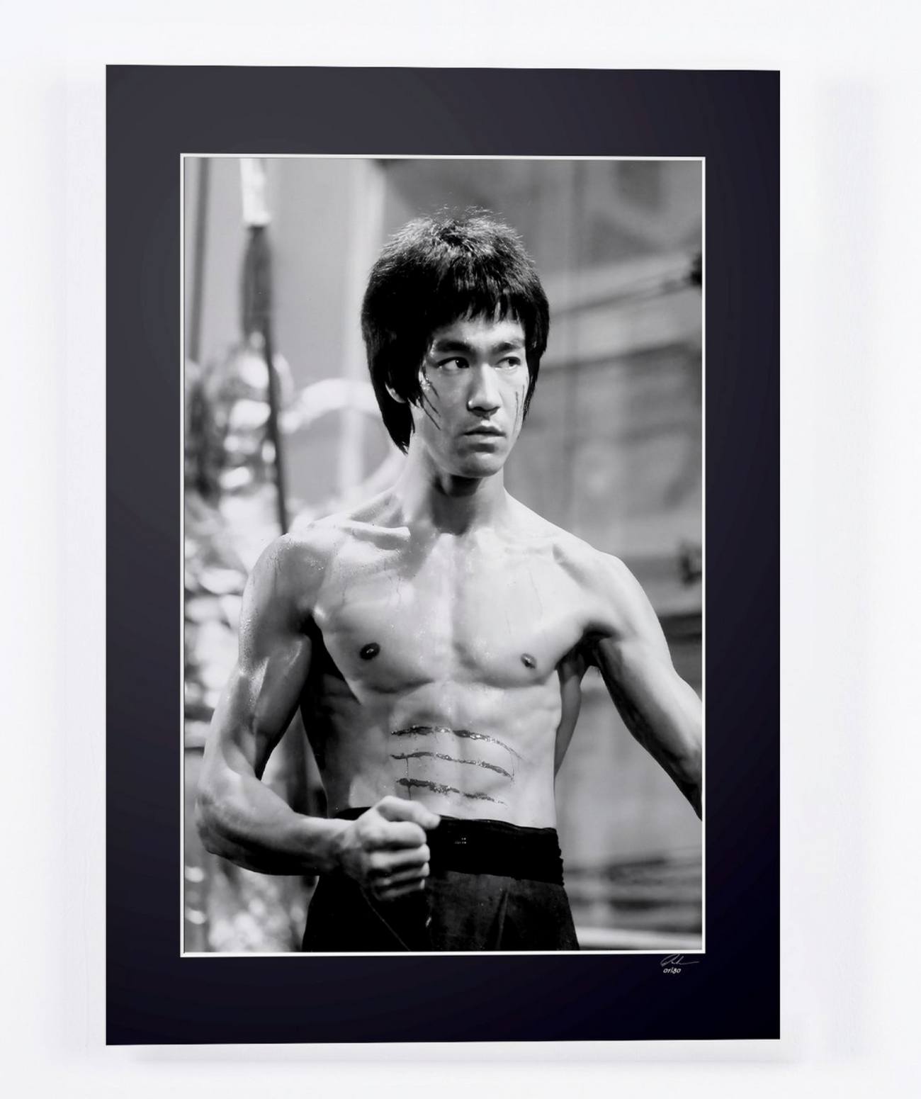 Fine art photograph of Bruce Lee in Bruce Lee - The Dragon, hand-framed — limited edition of 30 numbered prints.
