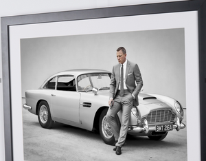 James Bond 007: Spectre, Daniel Craig as James Bond 007 with his Aston Martin DB5