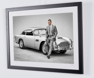 James Bond 007: Spectre, Daniel Craig as James Bond 007 with his Aston Martin DB5