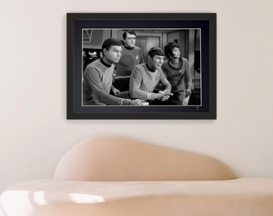 Star Trek 1966 - DeForest Kelley, James Doohan, Leonard Nimoy and Nichelle Nichols.